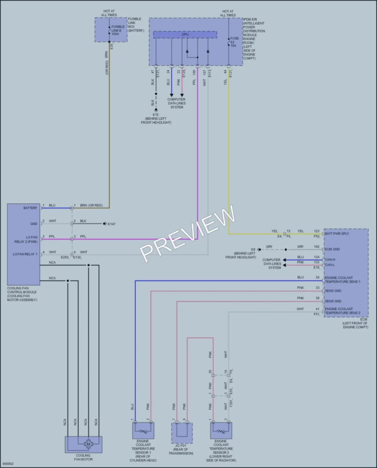 2025 Infiniti QX50 Cooling Fan Wiring Diagrams protected preview