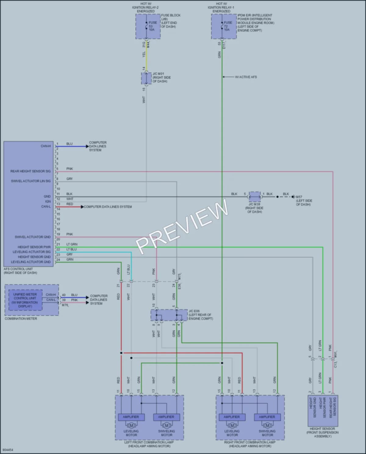 2025 Infiniti QX50 Headlights wiring diagram preview