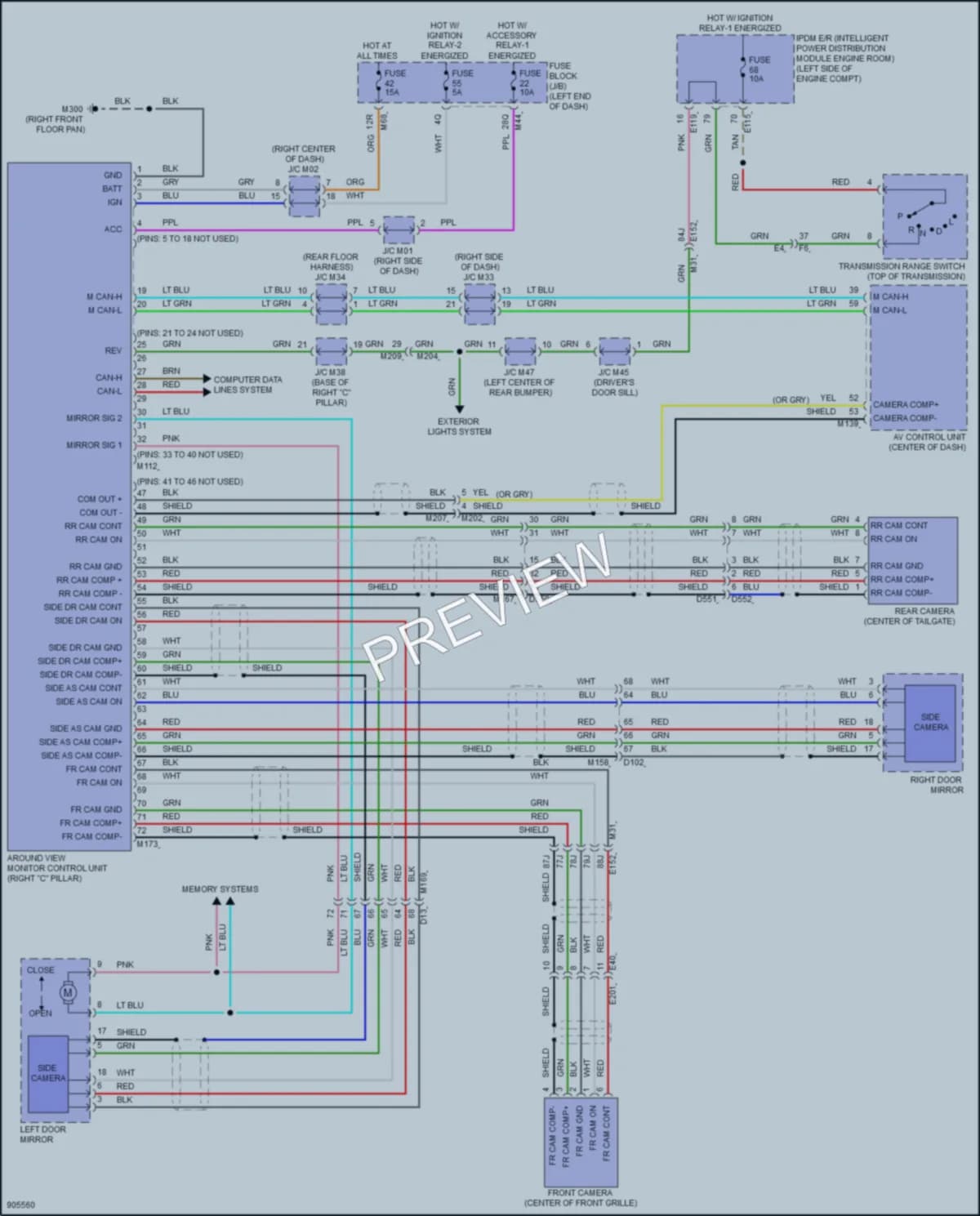2025 Infiniti QX50 Navigation wiring diagram preview