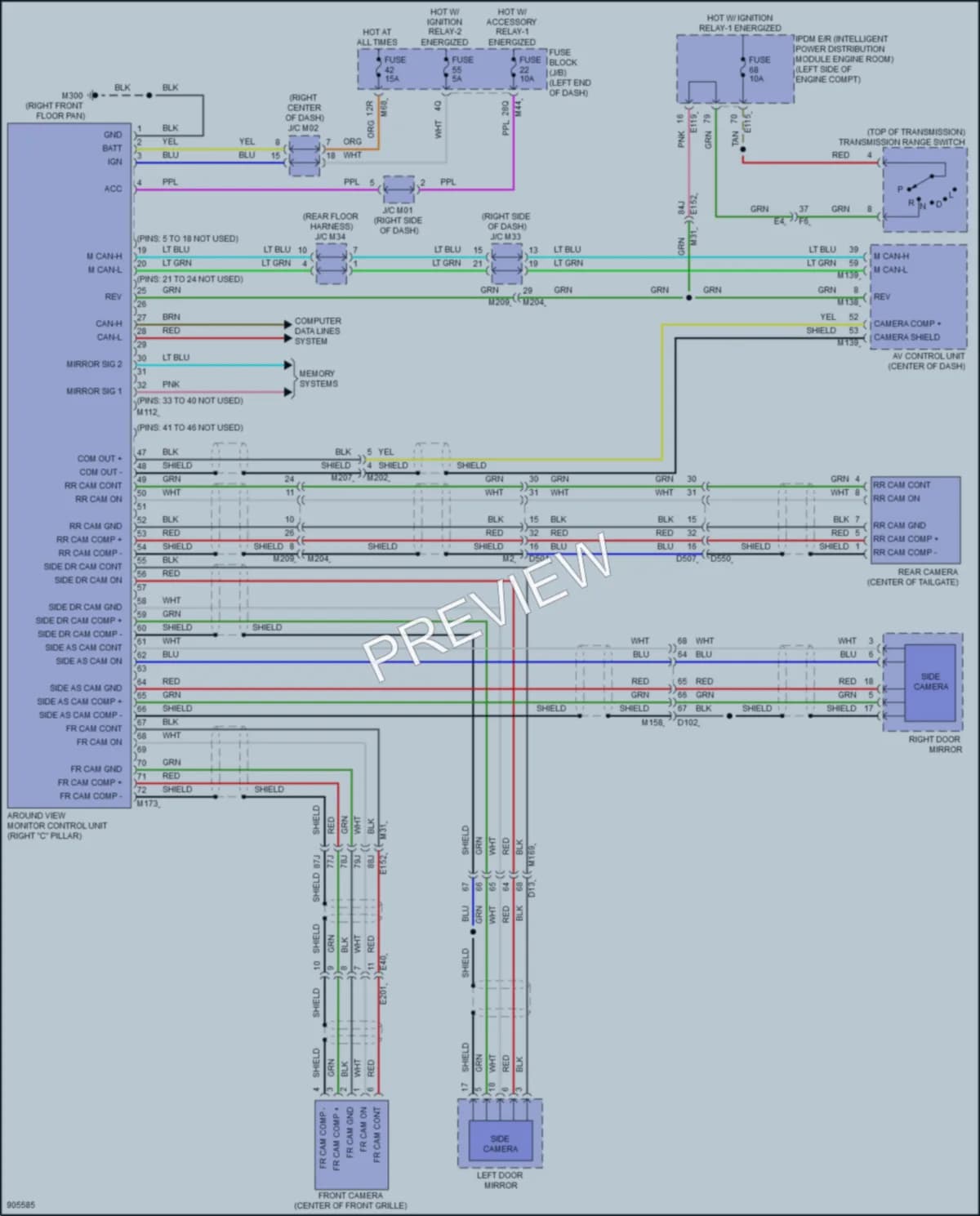2025 Infiniti QX55 Navigation wiring diagram preview