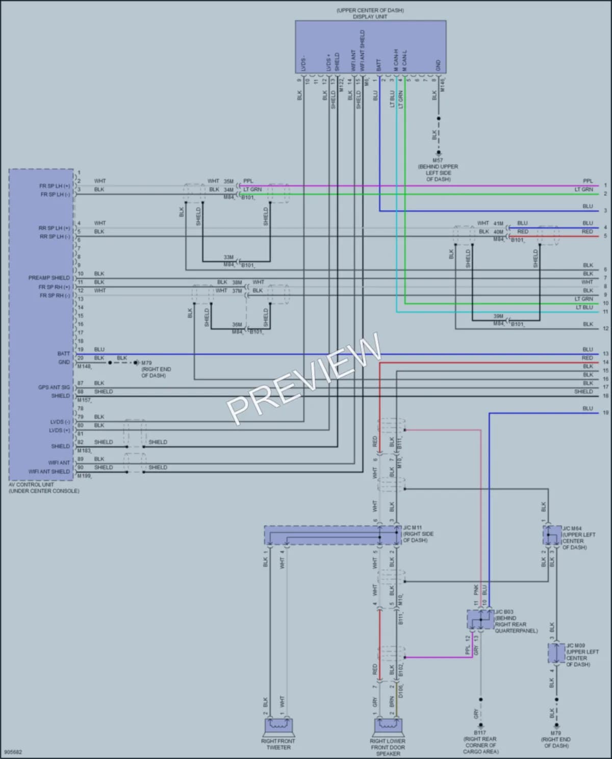 2025 Infiniti QX60 Radio wiring diagram preview