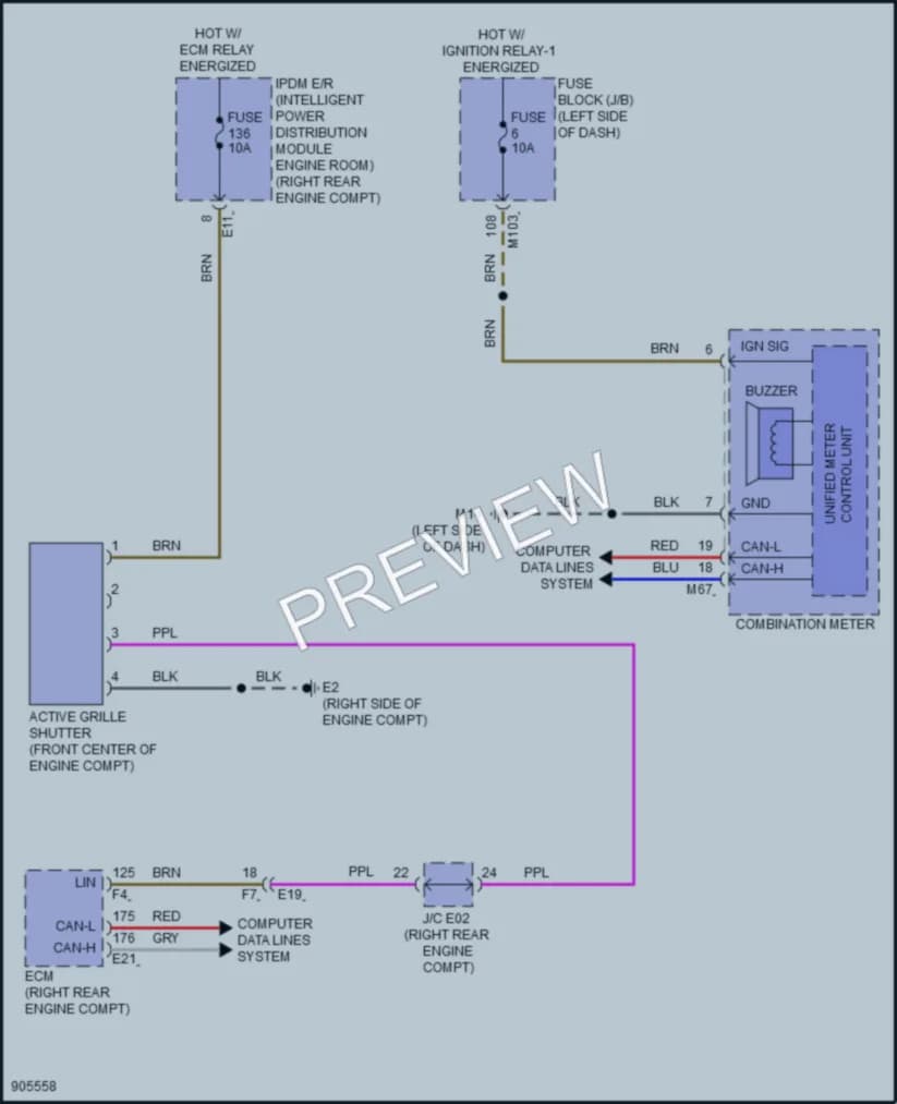 2025 Infiniti QX80 Active Bodyworks wiring diagram preview