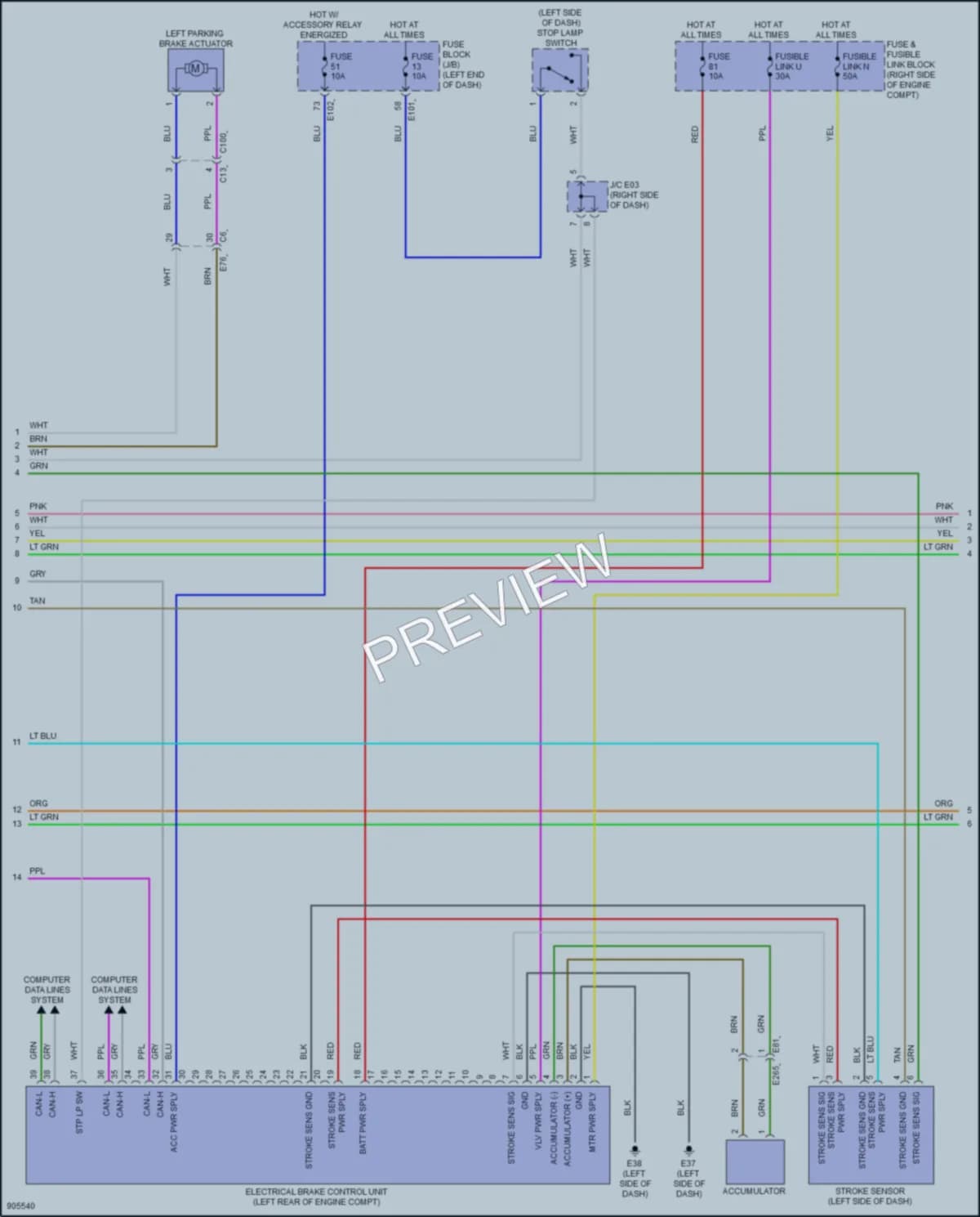 2025 Infiniti QX80 Anti Lock Brakes wiring diagram preview
