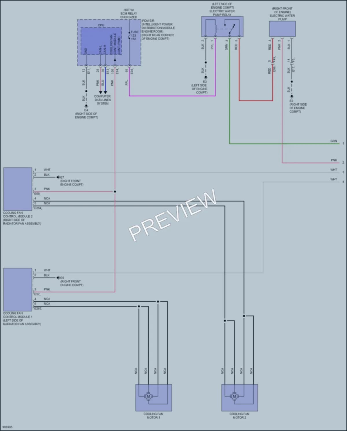 2025 Infiniti QX80 Cooling Fan wiring diagram preview