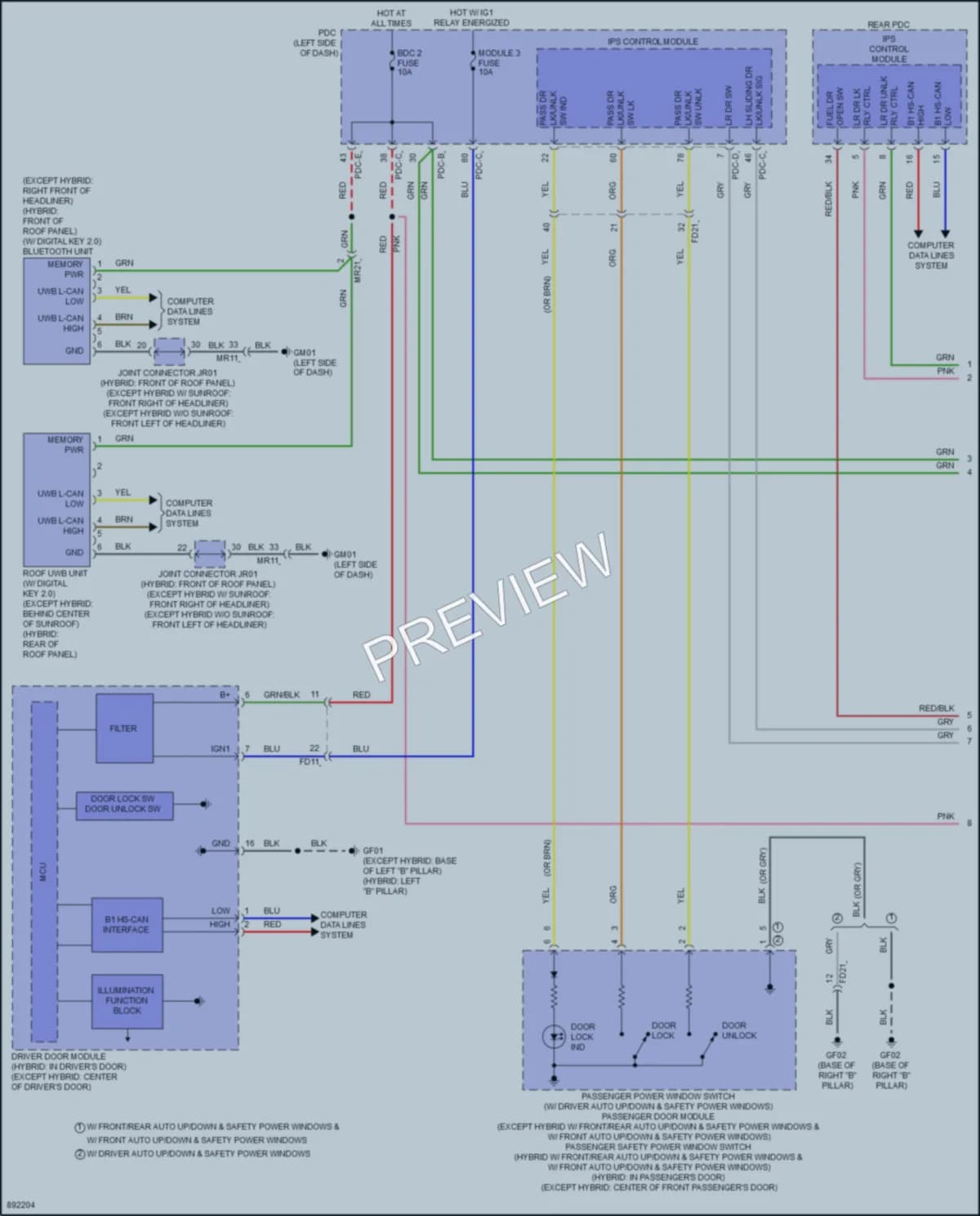 2025 Kia Carnival Anti Theft Wiring Diagrams protected preview