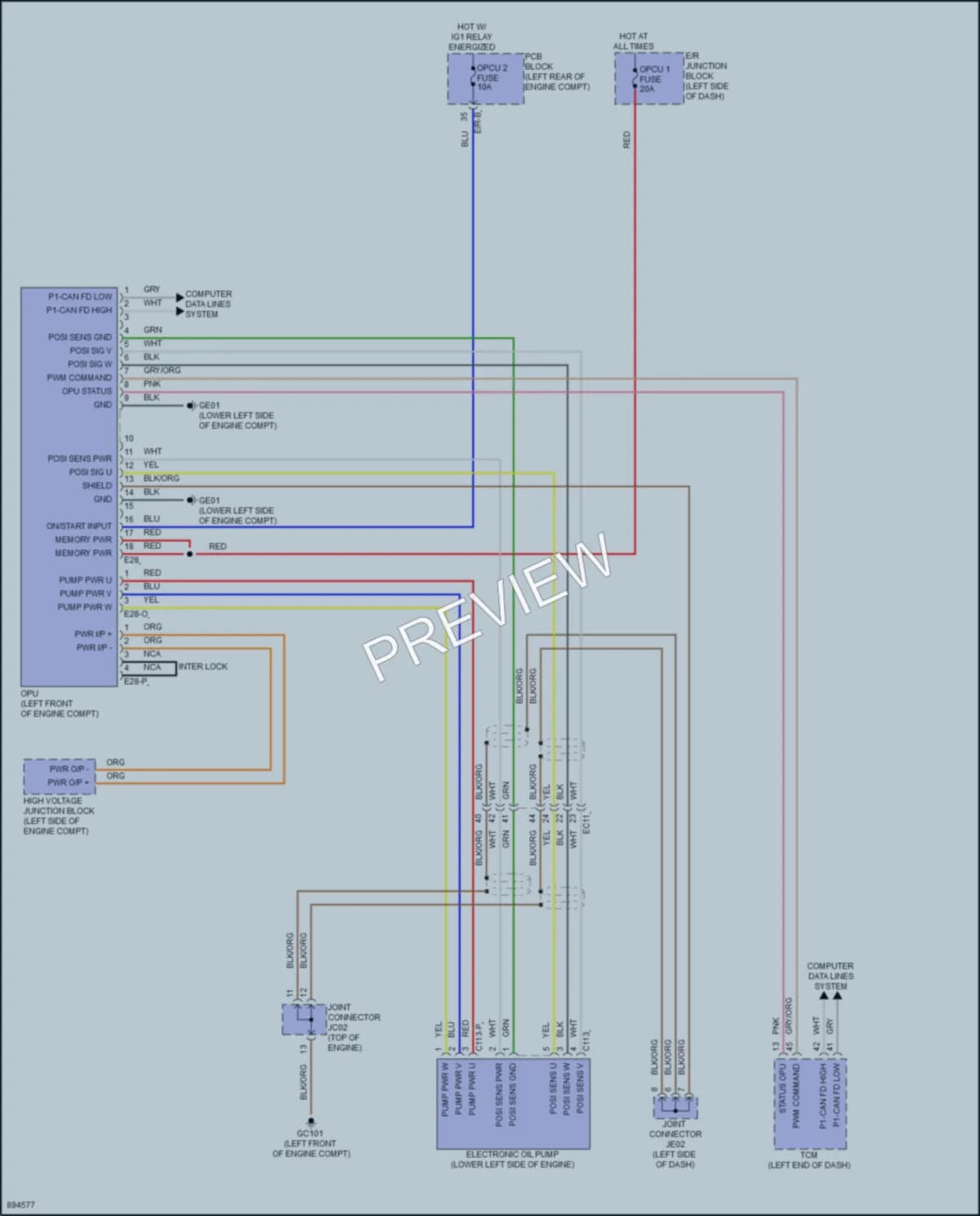 2025 Kia Carnival Engine Performance wiring diagram preview