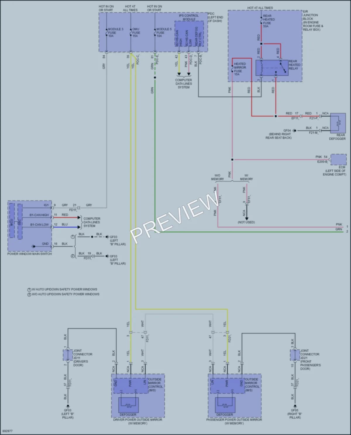 2025 Kia K4 Defoggers wiring diagram preview