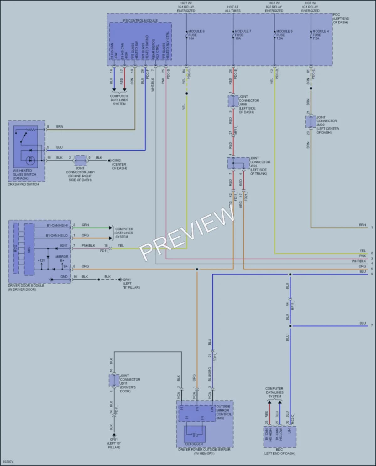 2025 Kia K5 Defoggers wiring diagram preview
