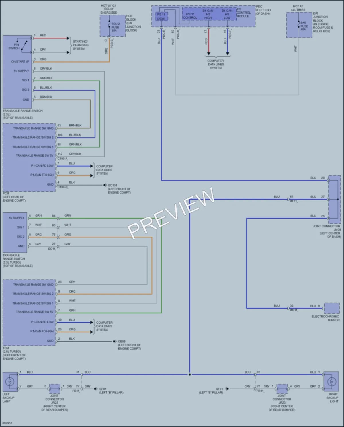 2025 Kia K5 Exterior Lights wiring diagram preview
