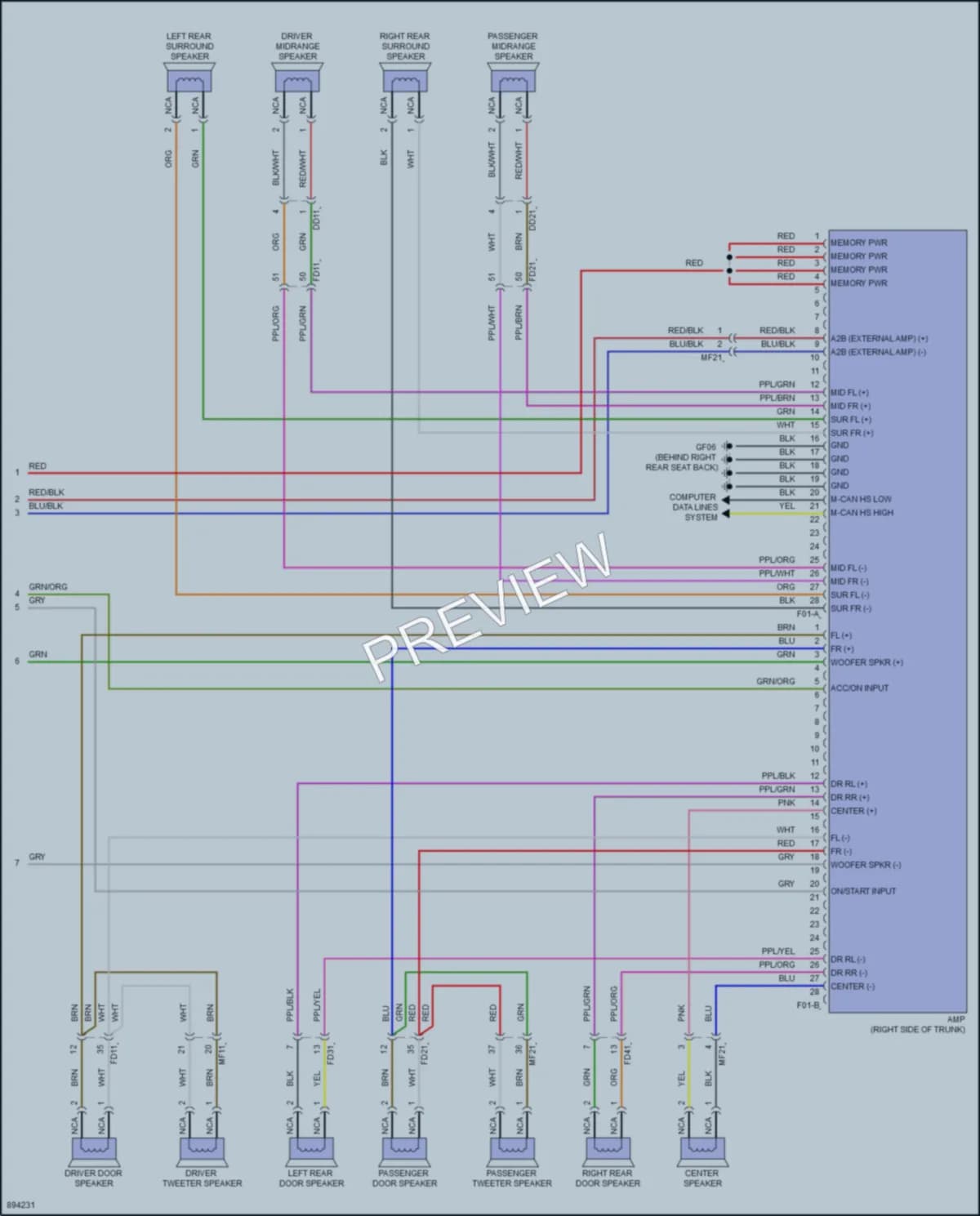 2025 Kia K5 Navigation wiring diagram preview