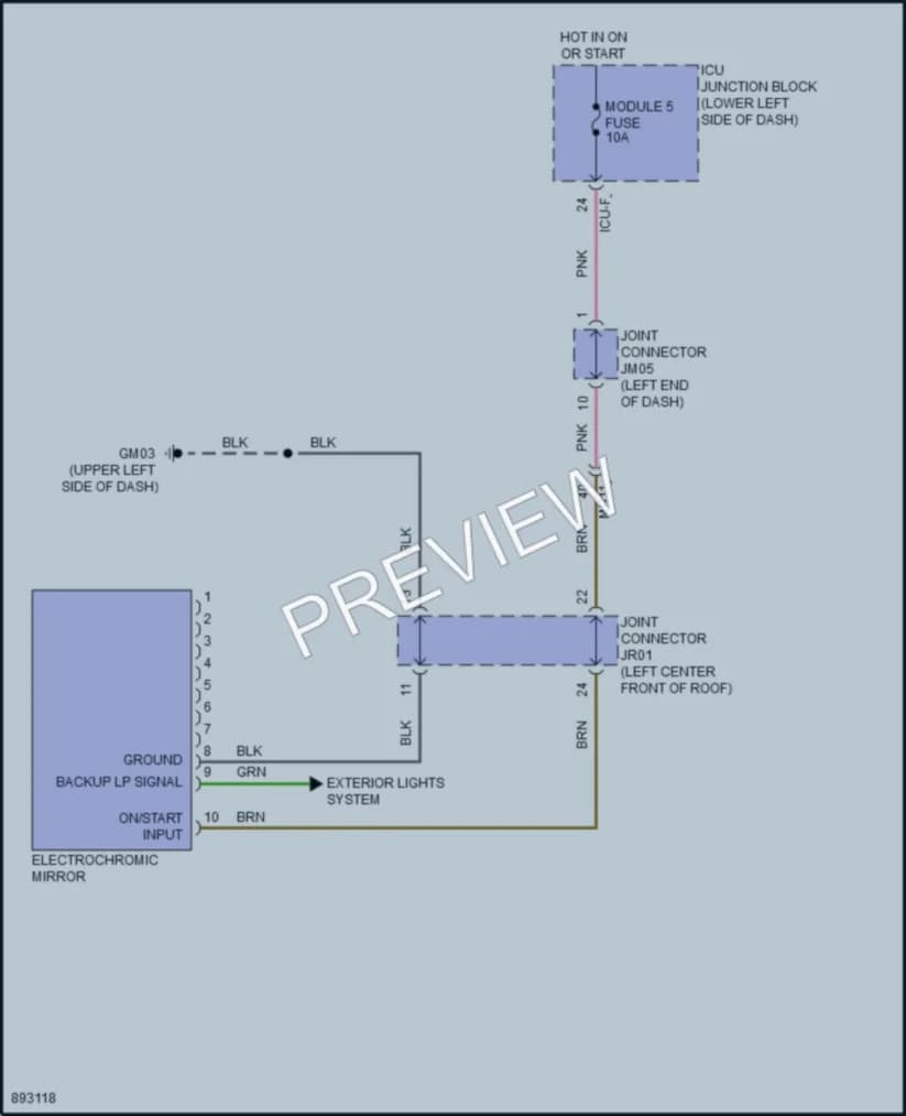2025 Kia Niro Power Mirrors wiring diagram preview