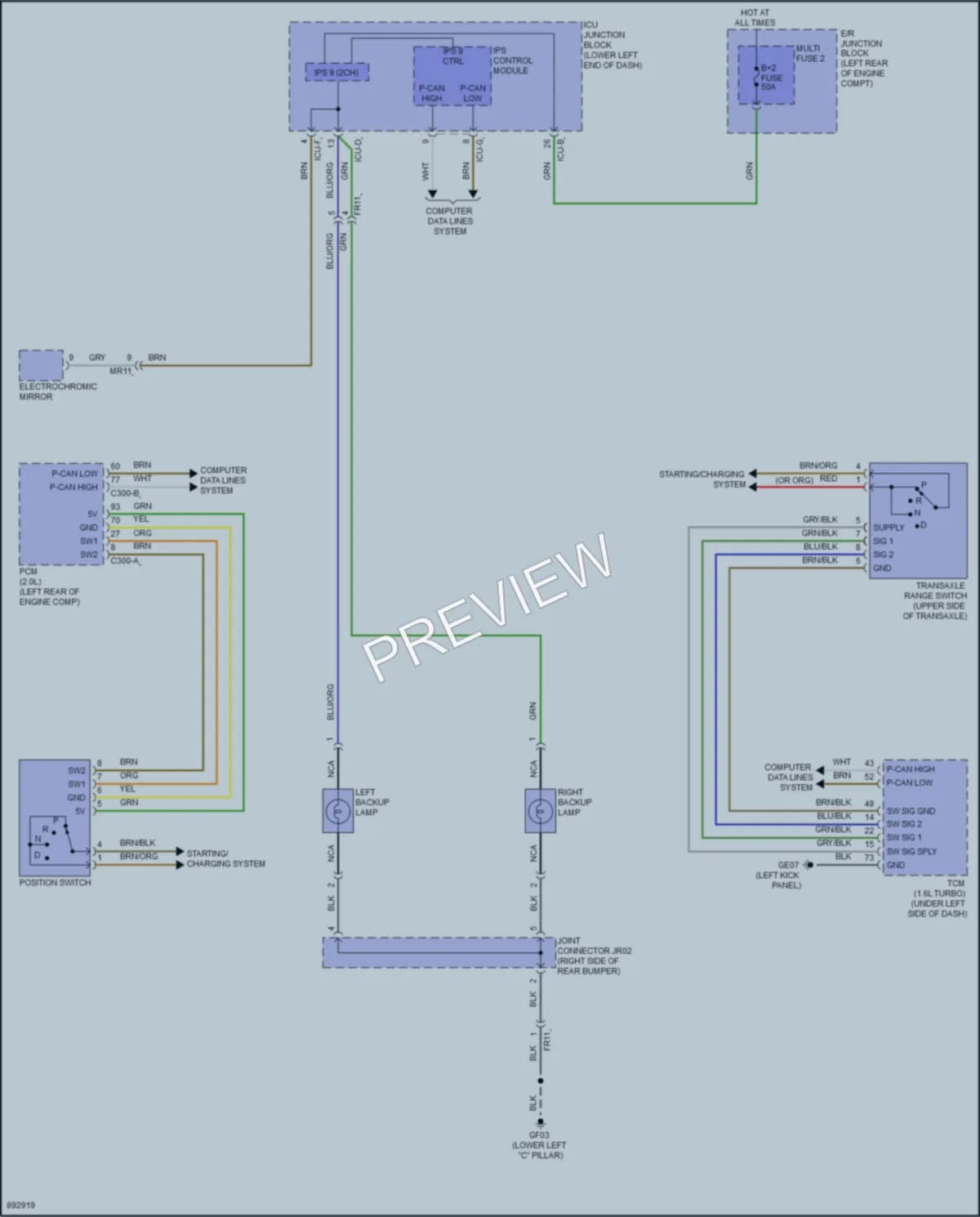 2025 Kia Seltos Exterior Lights wiring diagram preview