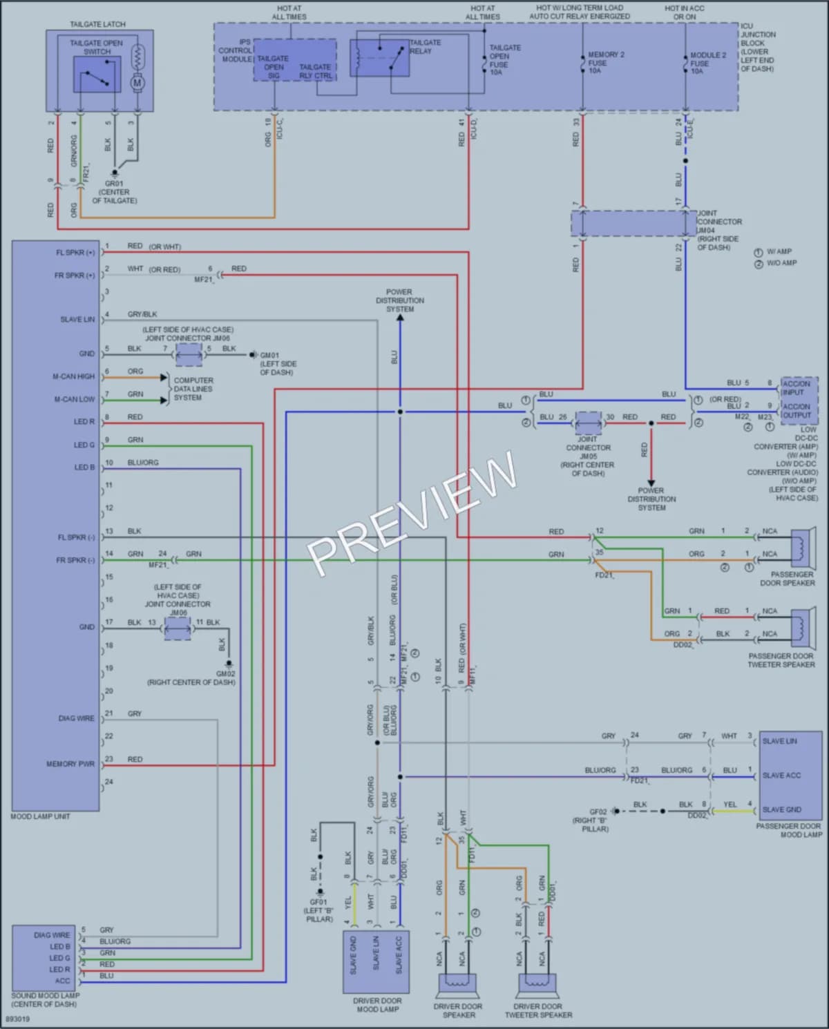 2025 Kia Seltos Interior Lights wiring diagram preview