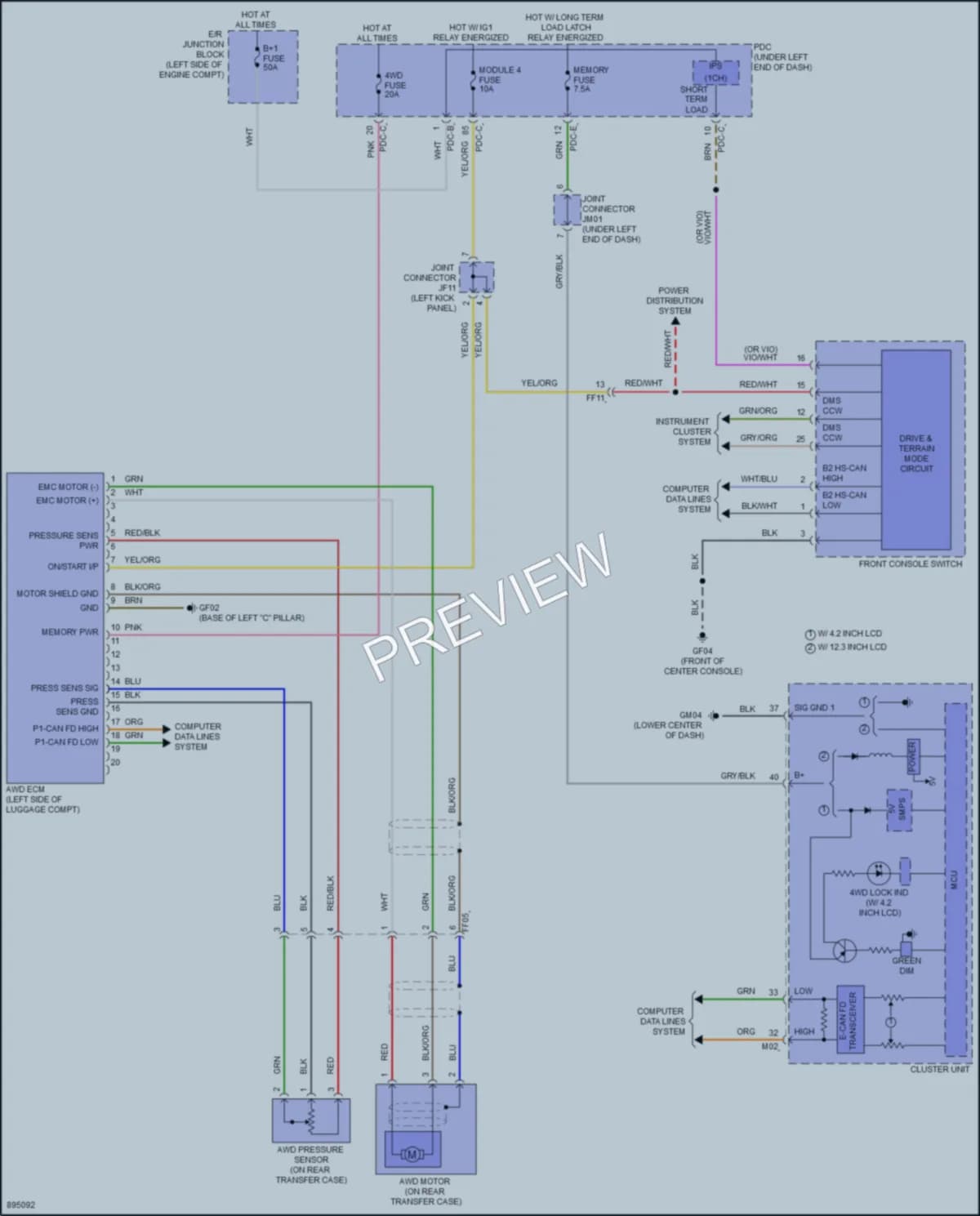 2025 Kia Sorento Transmission wiring diagram preview