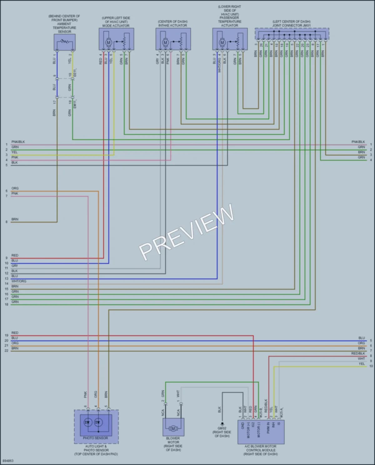 2025 Kia Sportage Air Conditioning wiring diagram preview