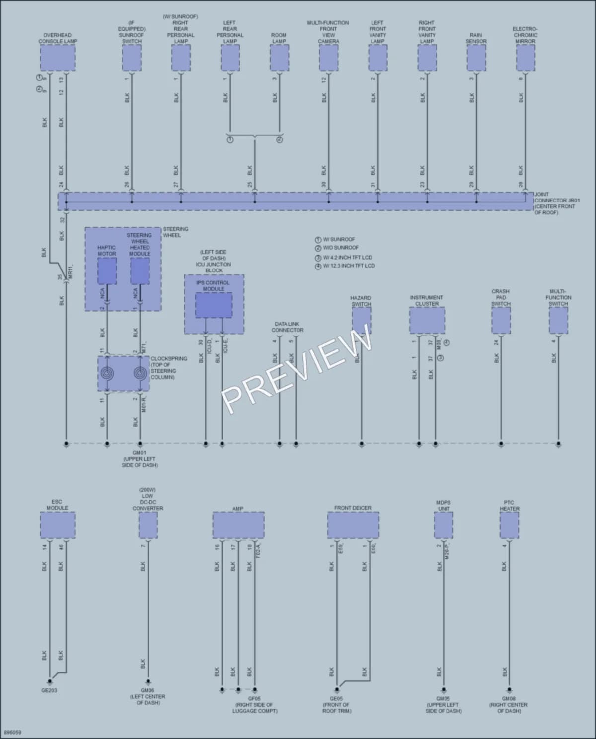 2025 Kia Sportage Ground Distribution wiring diagram preview