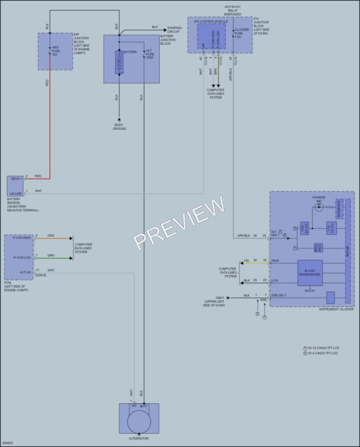 2025 Kia Sportage Starting Charging wiring diagram preview