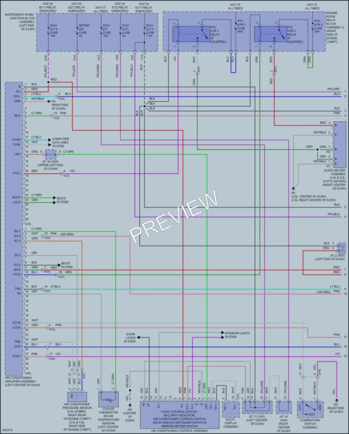 2025 Lexus ES250 Air Conditioning Wiring Diagrams protected preview