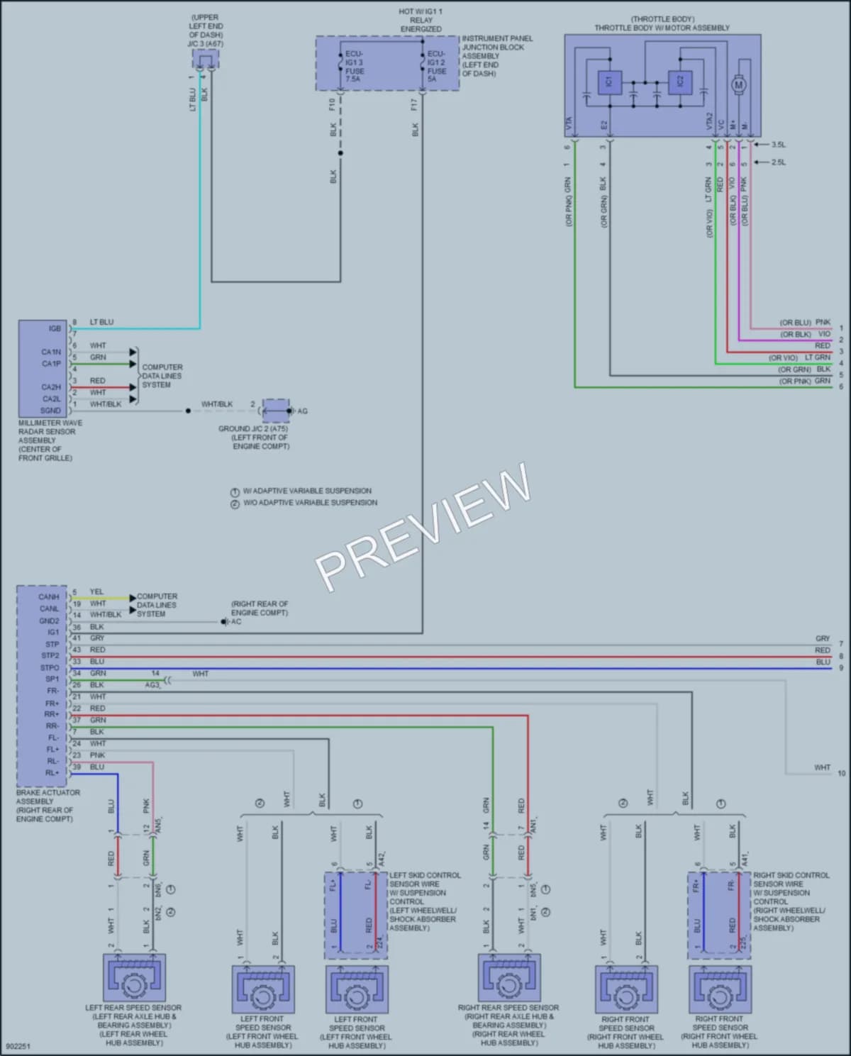 2025 Lexus ES250 Cruise Control Wiring Diagrams protected preview