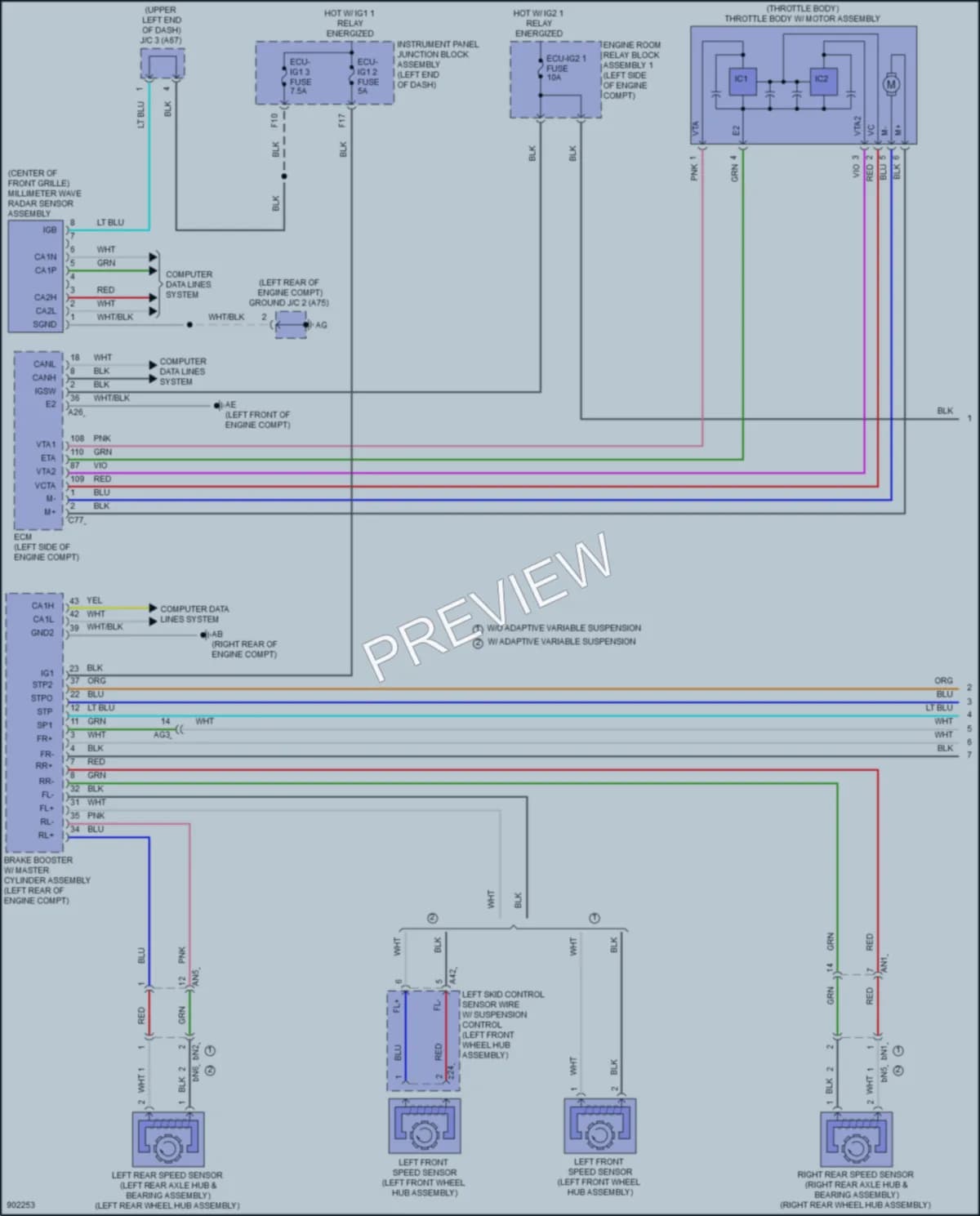 2025 Lexus ES300h Cruise Control wiring diagram preview