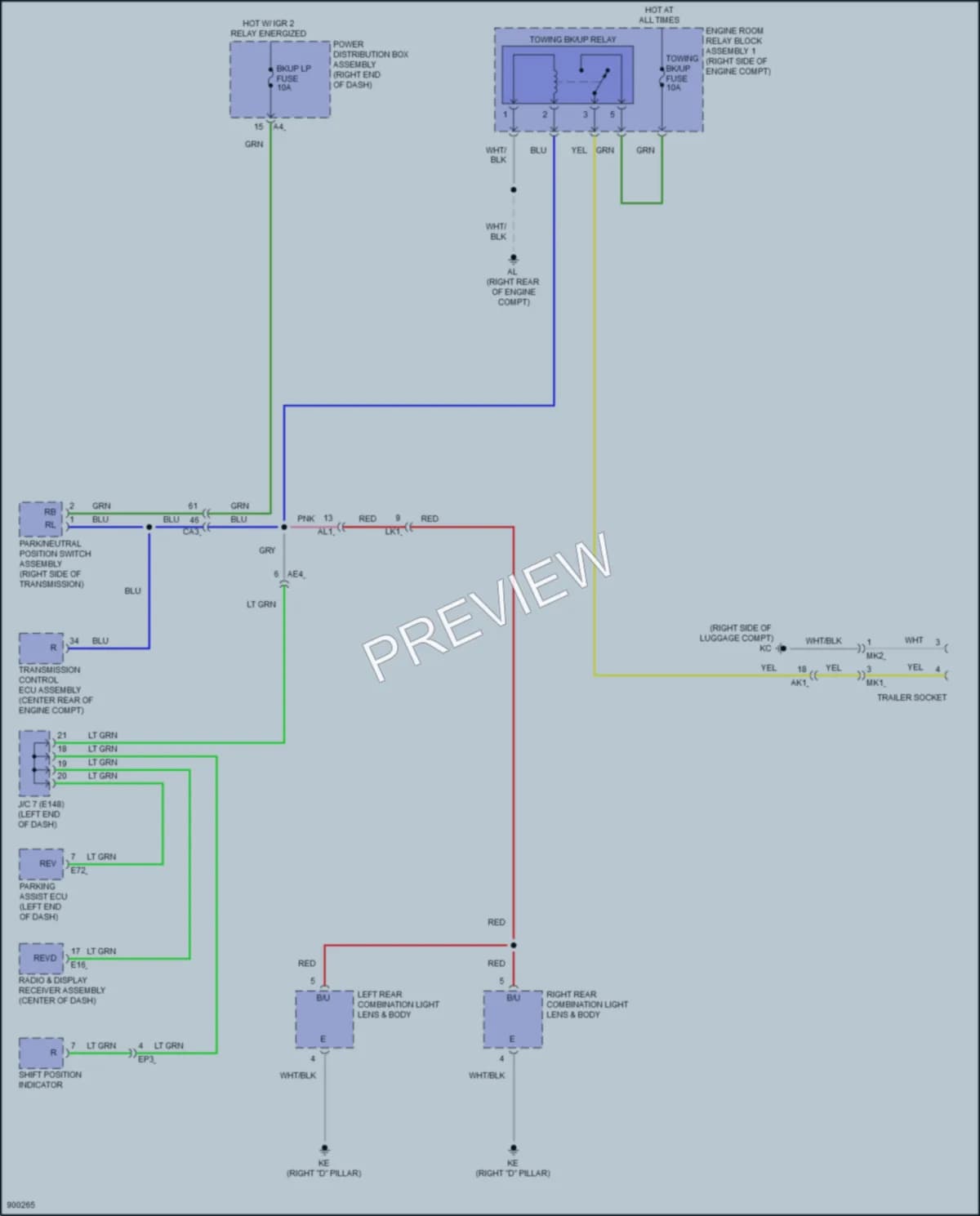 2025 Lexus GX550 Exterior Lights wiring diagram preview