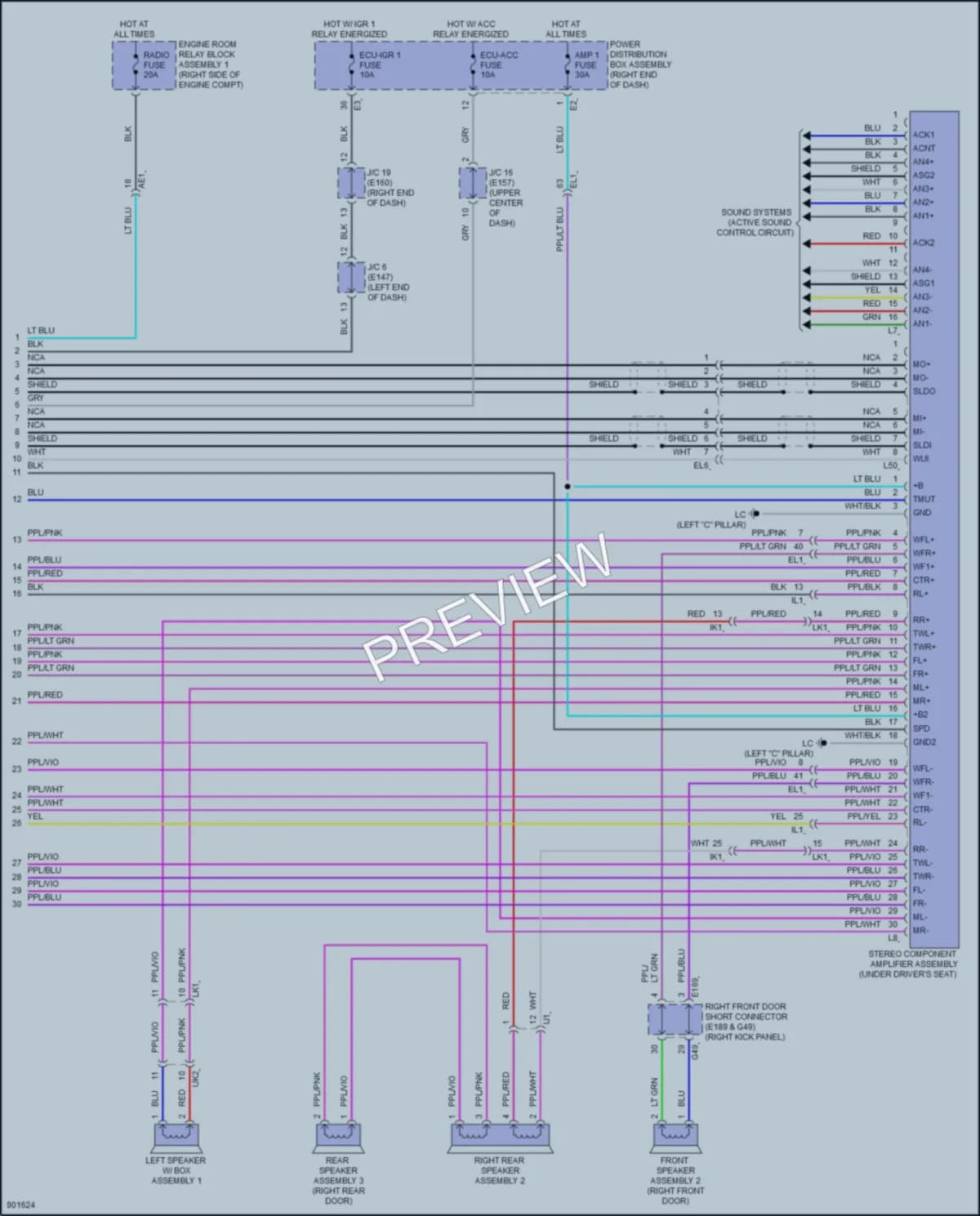 2025 Lexus GX550 Navigation wiring diagram preview