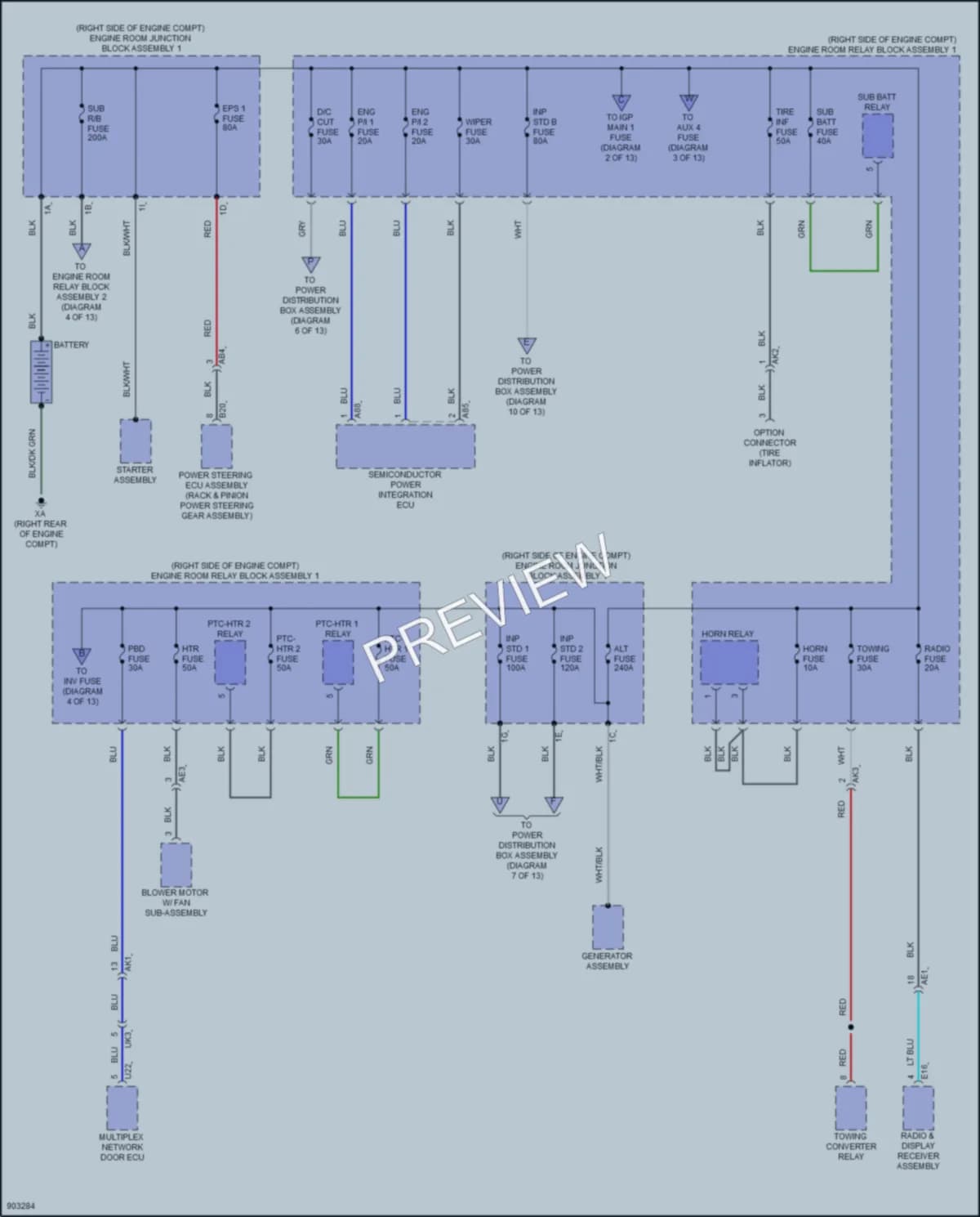 2025 Lexus GX550 Power Distribution wiring diagram preview