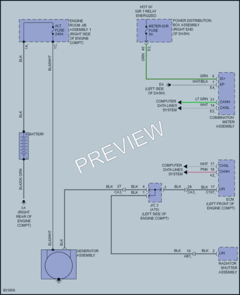 2025 Lexus GX550 Starting Charging wiring diagram preview