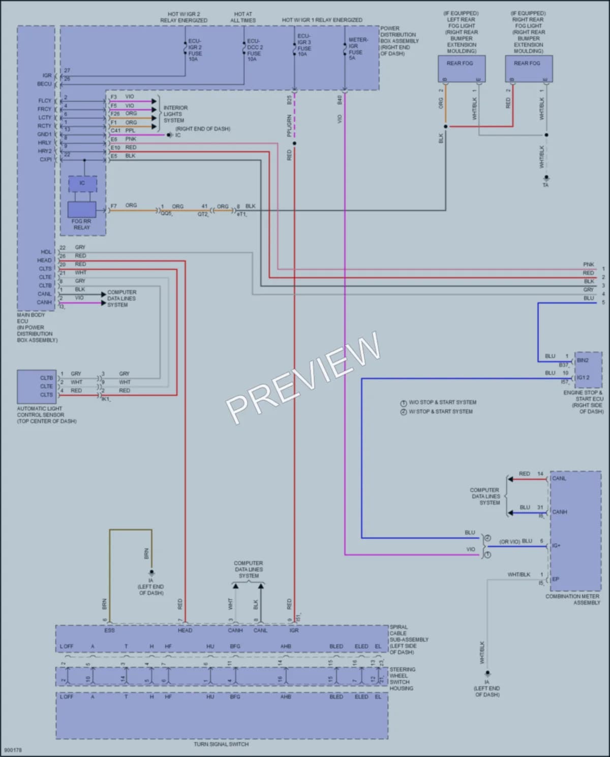 2025 Lexus LX600 Headlights wiring diagram preview