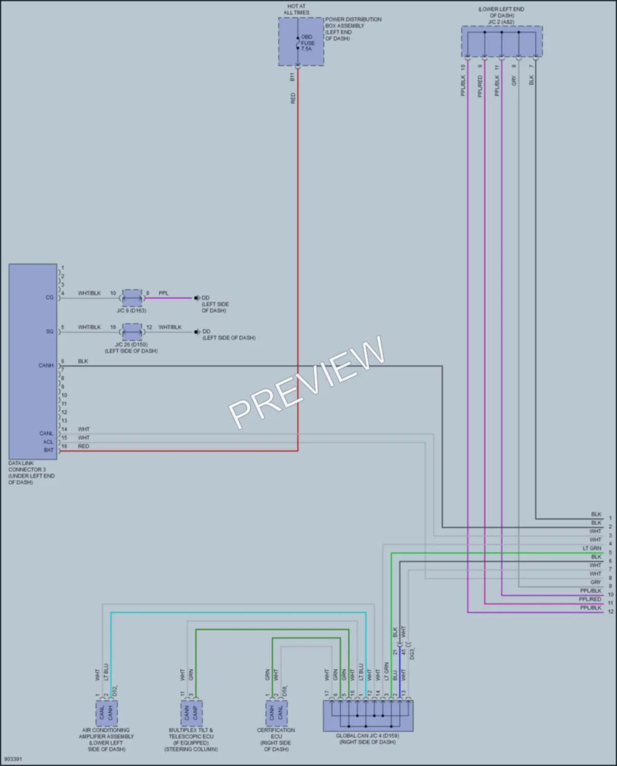 2025 Lexus NX250 Computer Data Lines wiring diagram preview
