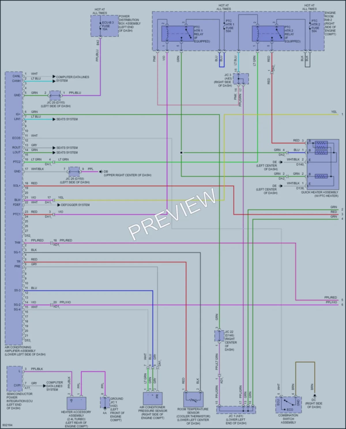 2025 Lexus NX350 Air Conditioning wiring diagram preview