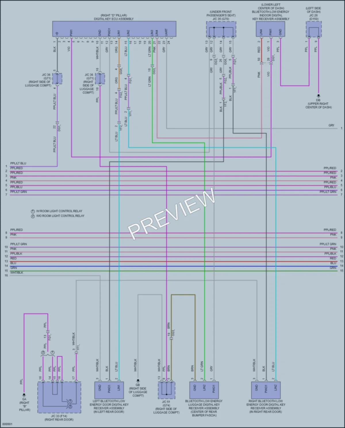 2025 Lexus NX350 Anti Theft wiring diagram preview