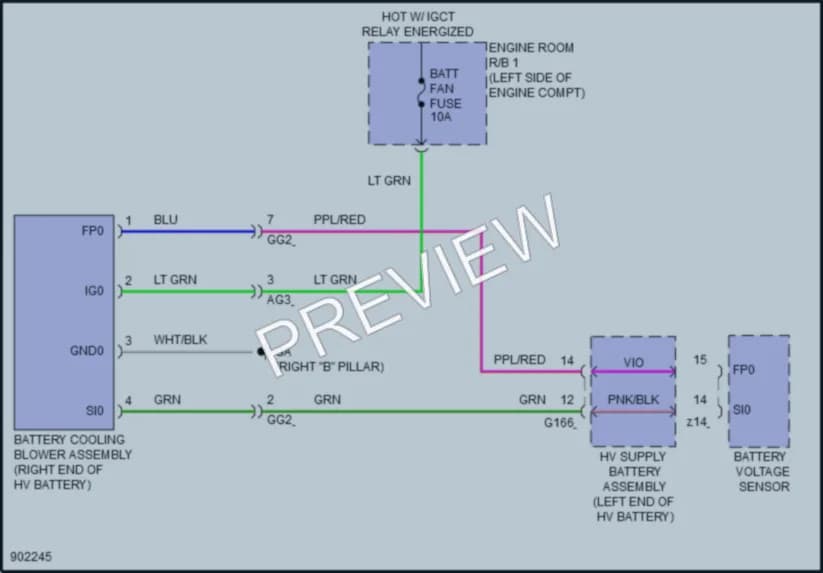 2025 Lexus NX350h Cooling Fan wiring diagram preview
