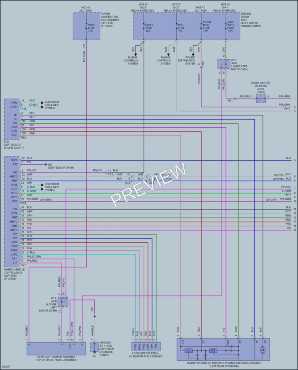 2025 Lexus NX350h Transmission wiring diagram preview