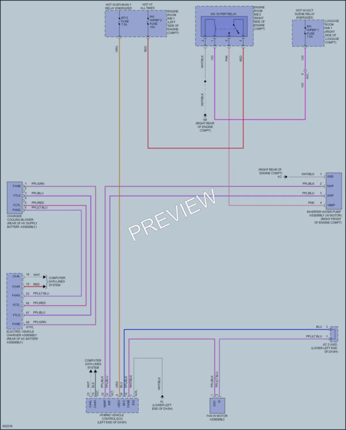 2025 Lexus NX450h Cooling Fan wiring diagram preview
