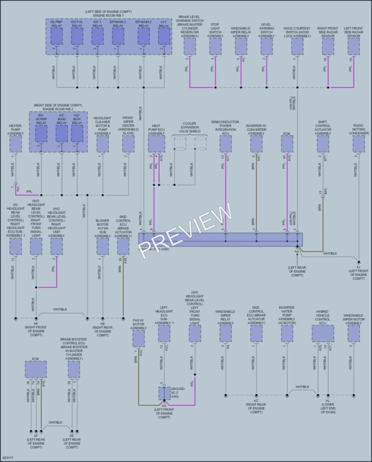 2025 Lexus NX450h Ground Distribution wiring diagram preview