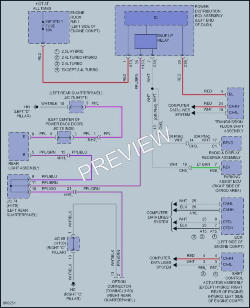 2025 Lexus RX350 Exterior Lights wiring diagram preview