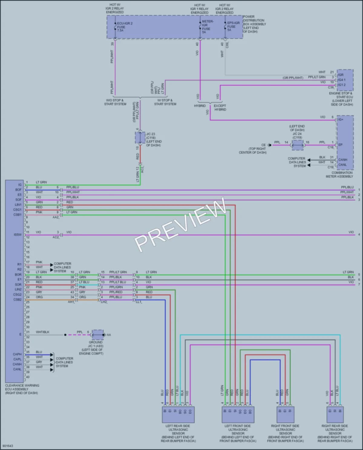 2025 Lexus RX350 Navigation wiring diagram preview