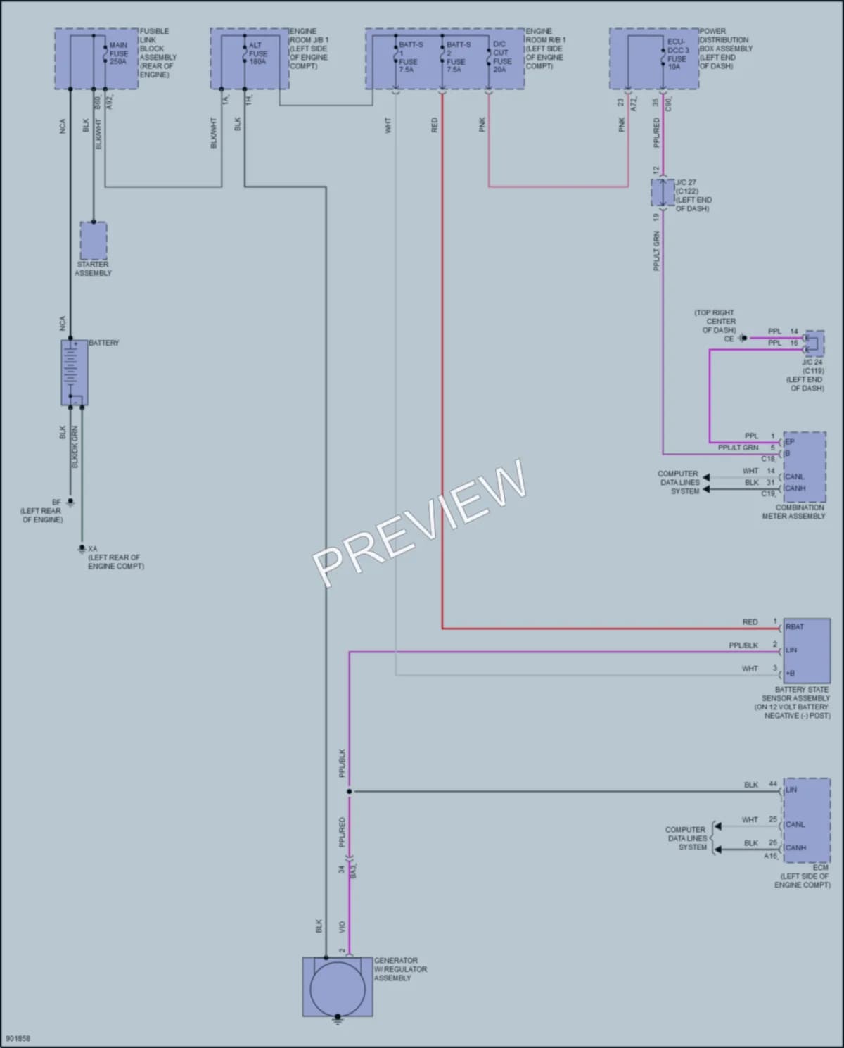 2025 Lexus RX350 Starting Charging wiring diagram preview