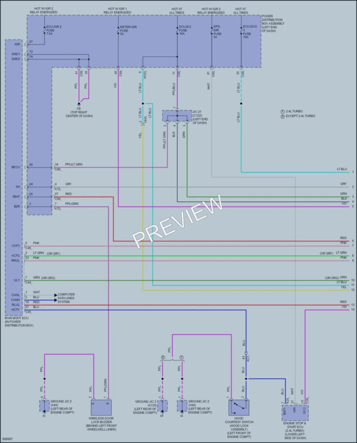 2025 Lexus RX450h Anti Theft wiring diagram preview