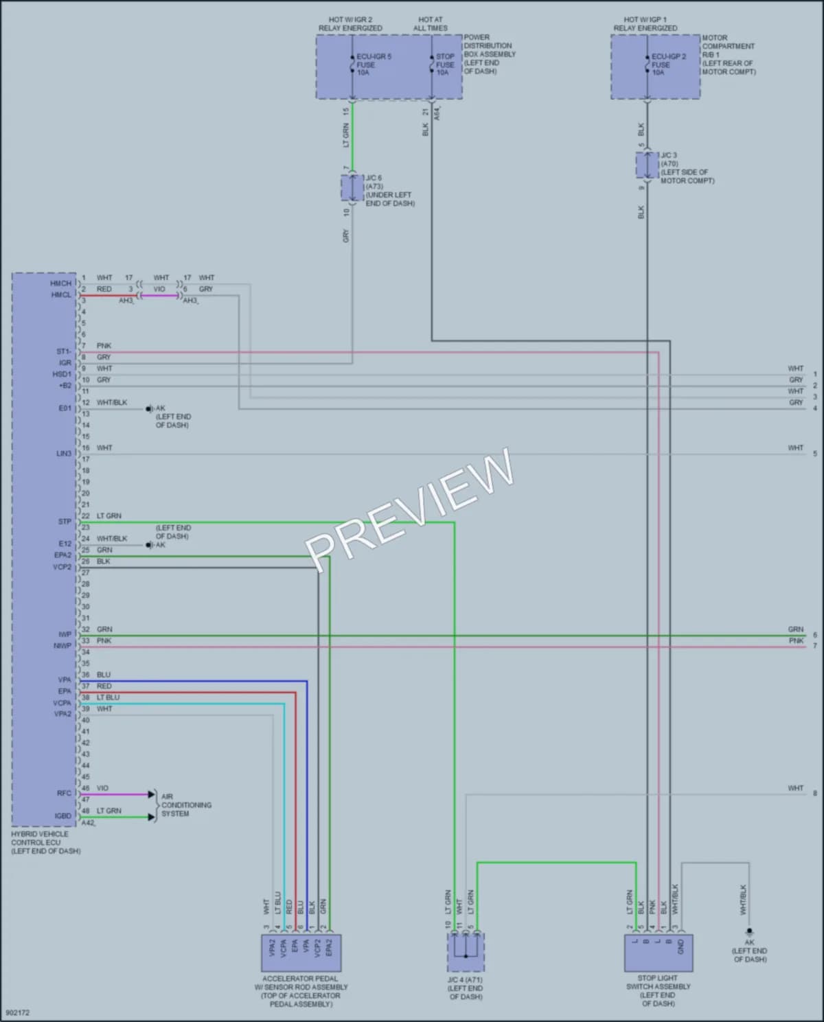 2025 Lexus RZ450e Engine Performance wiring diagram preview
