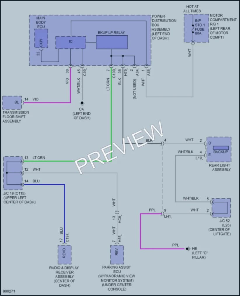 2025 Lexus RZ450e Exterior Lights wiring diagram preview