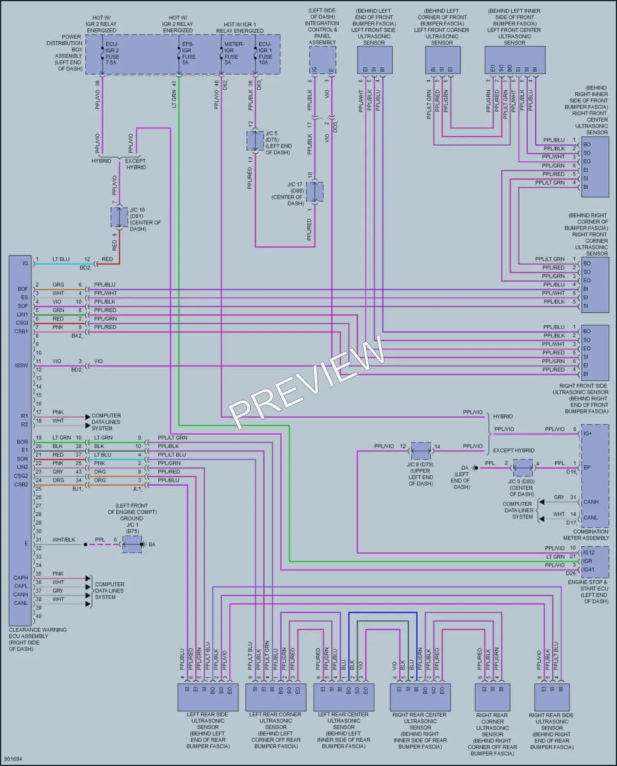 2025 Lexus TX350 Navigation wiring diagram preview
