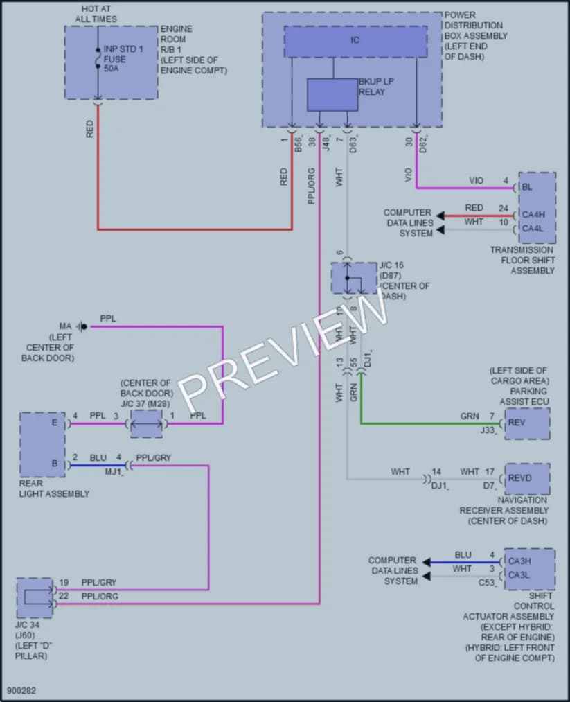 2025 Lexus TX500h Exterior Lights wiring diagram preview