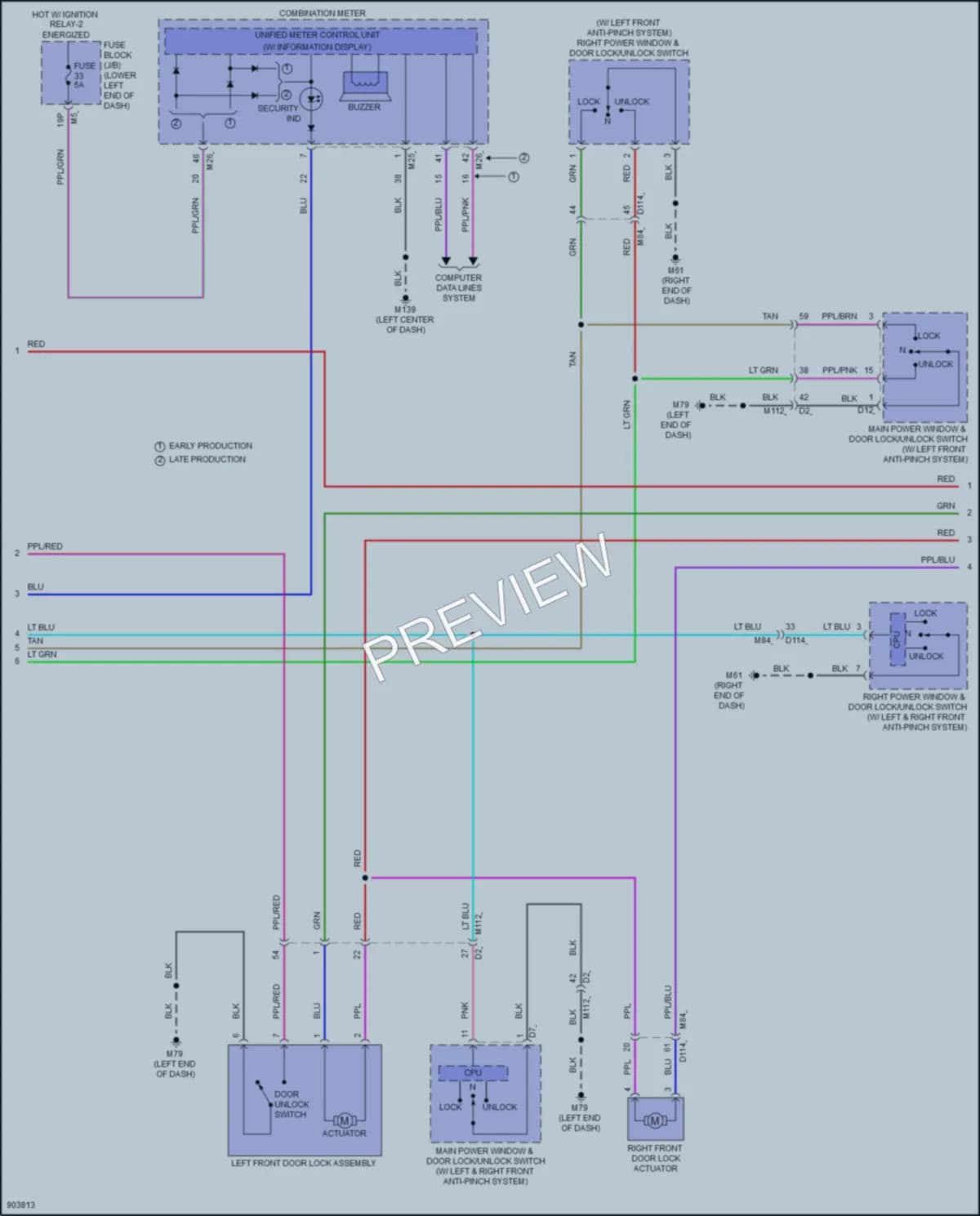 2025 Nissan Altima Power Door Locks wiring diagram preview