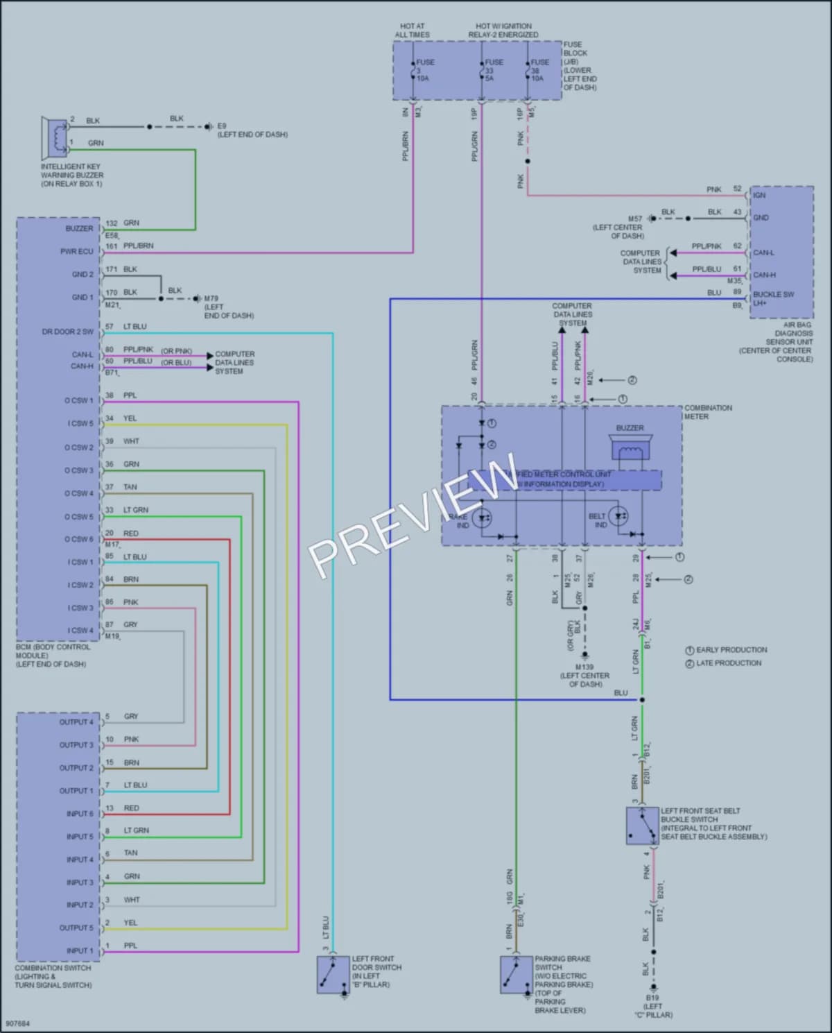 2025 Nissan Altima Warning Systems wiring diagram preview