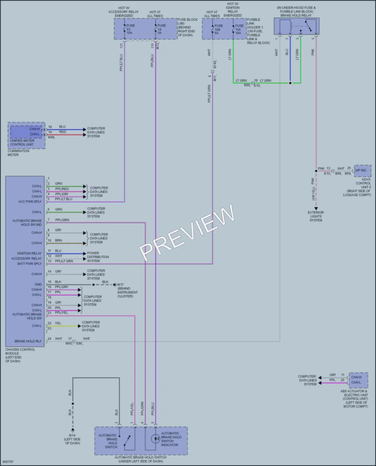 2025 Nissan Ariya Electronic Suspension wiring diagram preview
