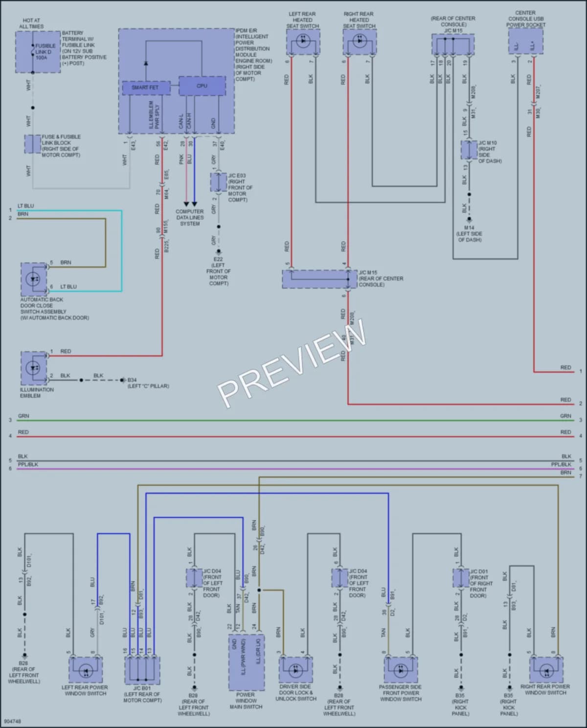 2025 Nissan Ariya Interior Lights wiring diagram preview