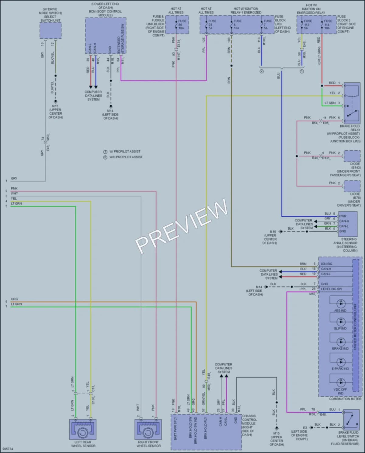 2025 Nissan Armada Anti Lock Brakes wiring diagram preview
