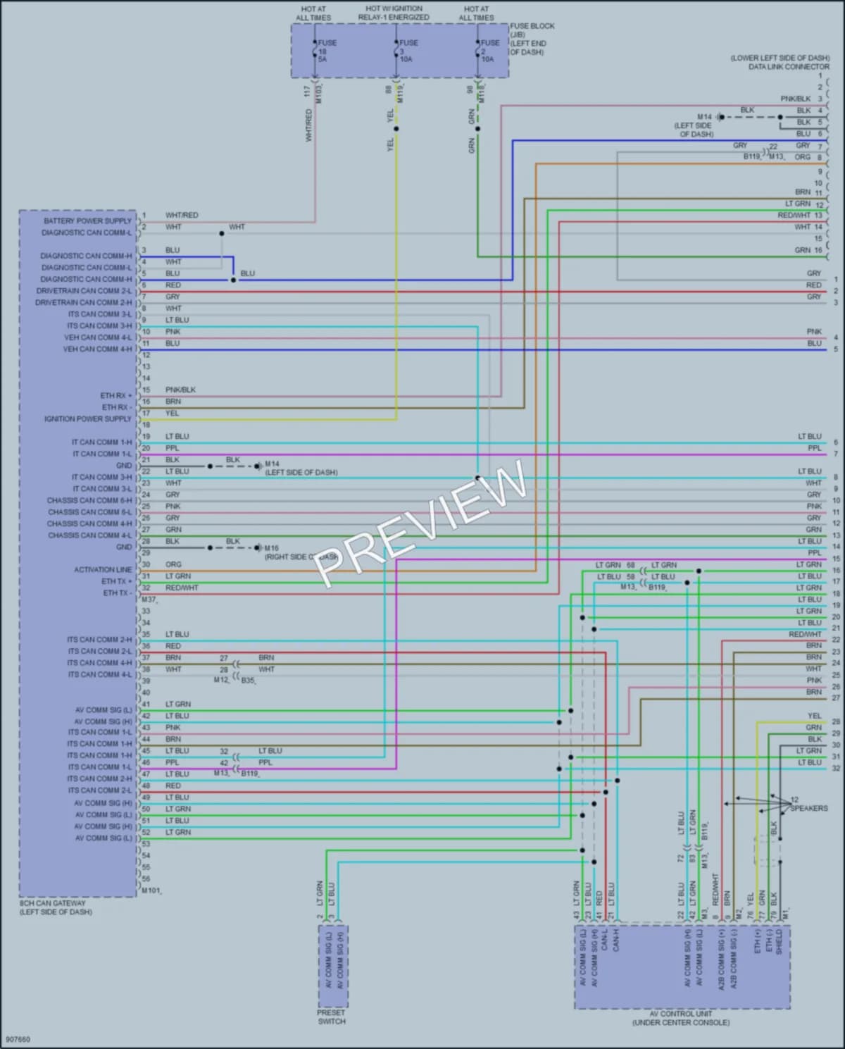 2025 Nissan Armada Computer Data Lines wiring diagram preview